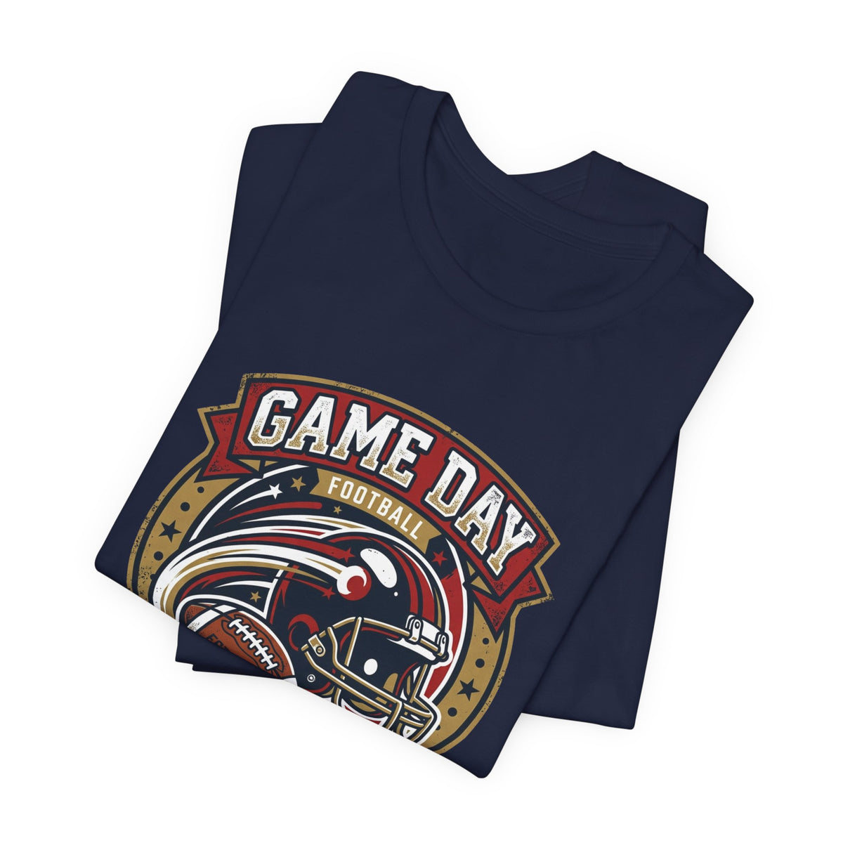 Game Day Football T-Shirt – "Championship Squad" Helmet & Ball Design
