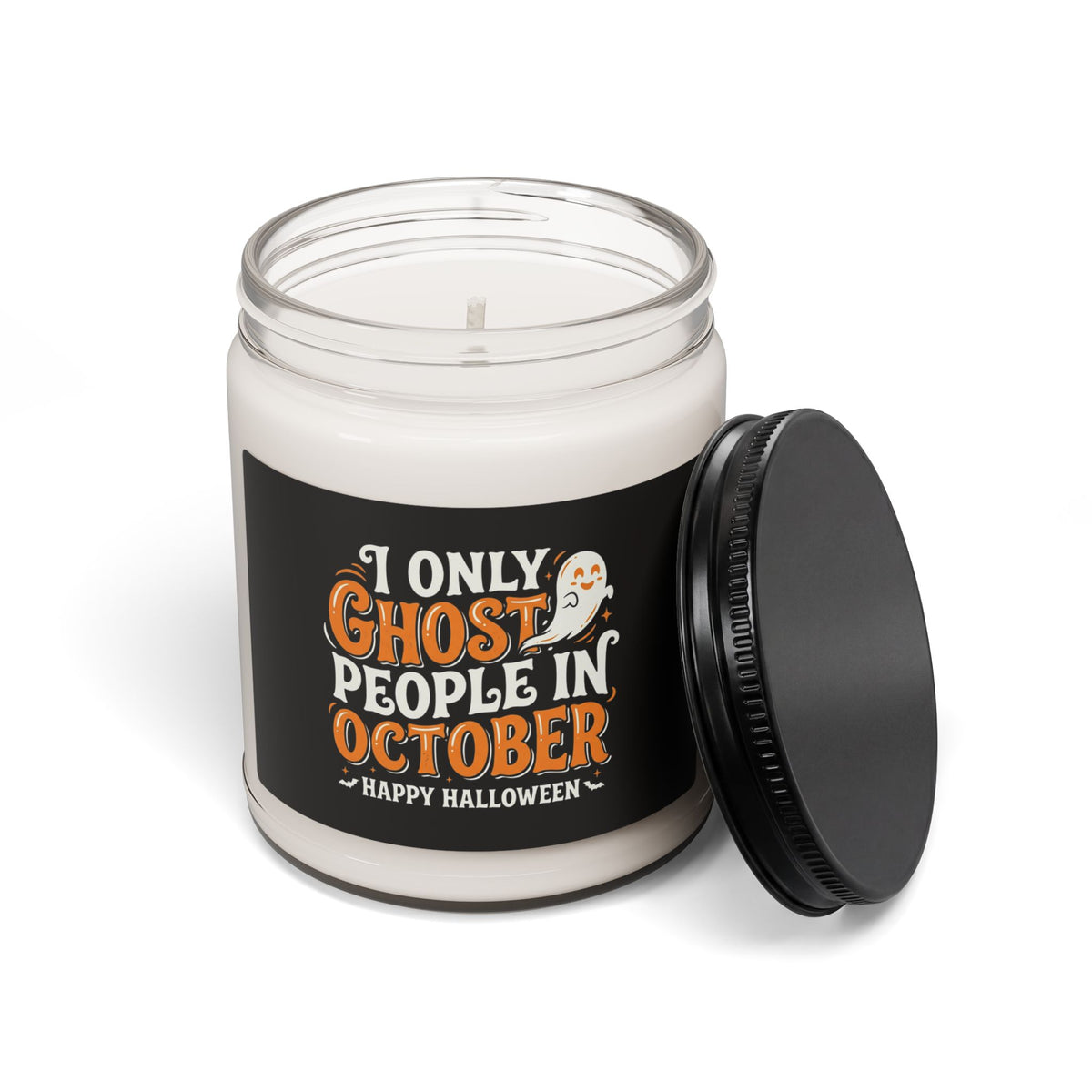 Ghost in October Scented Soy Candle — 9oz Halloween Fall Home Fragrance