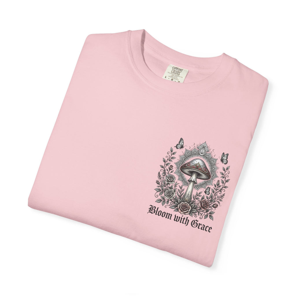 If Mushrooms Can Grow Through Shit T-shirt | Psychedelic Mushroom Design