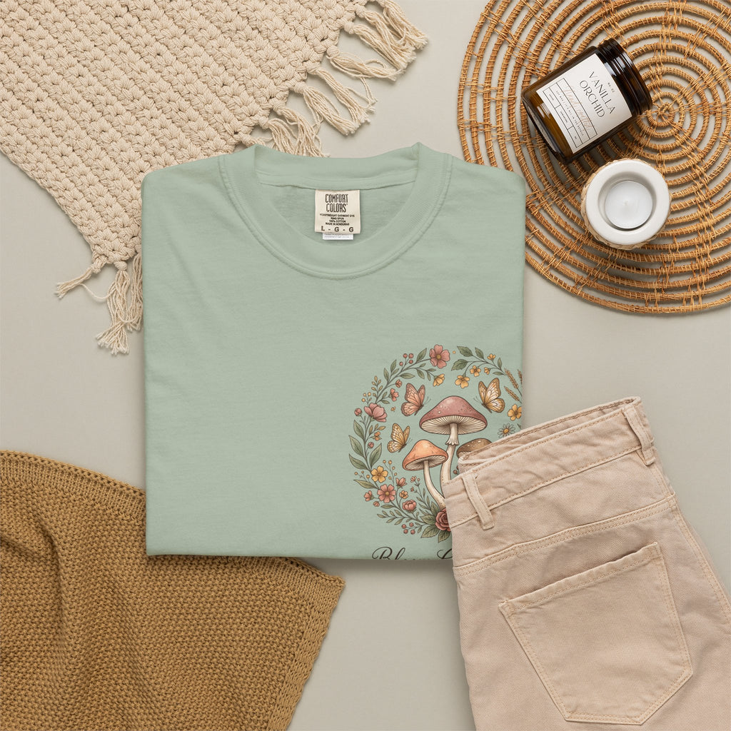 Mushroom Resilience T-shirt — “If Mushrooms Can Grow Through Shit, So Can You!”
