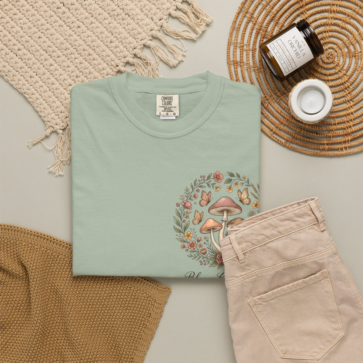 Mushroom Resilience T-shirt — “If Mushrooms Can Grow Through Shit, So Can You!”