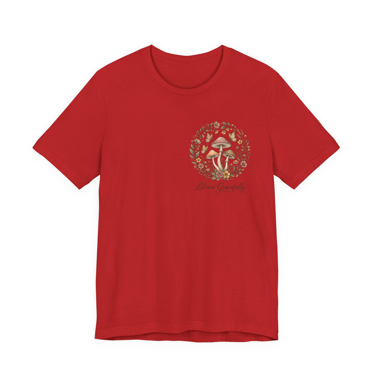 Mushroom Garden Tee — Please Enjoyably Floral Woodland Graphic T-Shirt