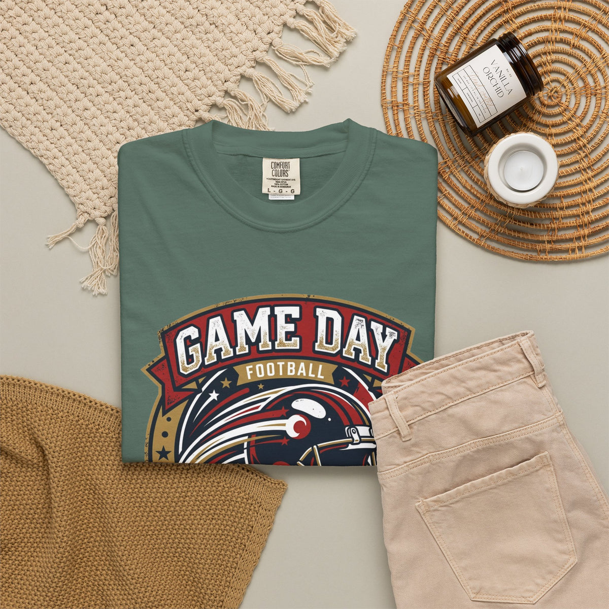 Game Day Football T-Shirt — Championship Squad "The Huddle"