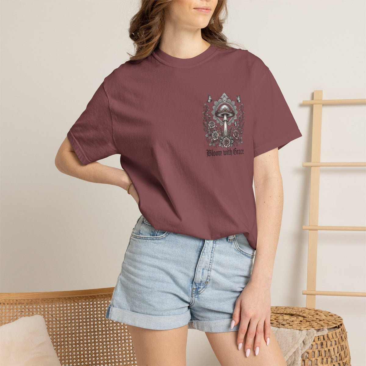 If Mushrooms Can Grow Through Shit T-shirt | Psychedelic Mushroom Design