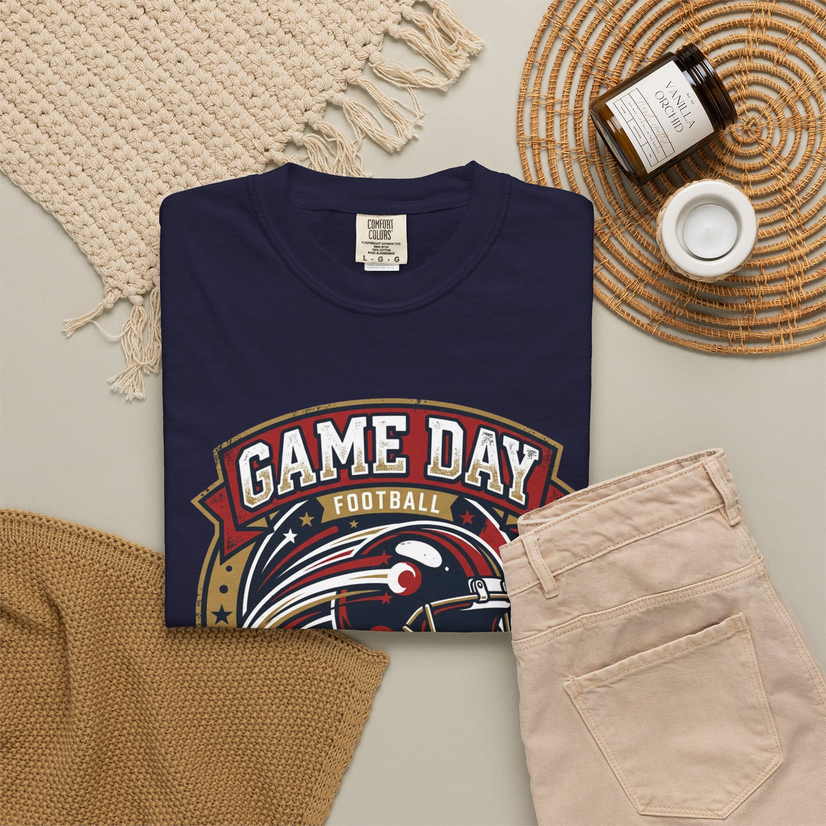 Game Day Football T-Shirt — Championship Squad "The Huddle"