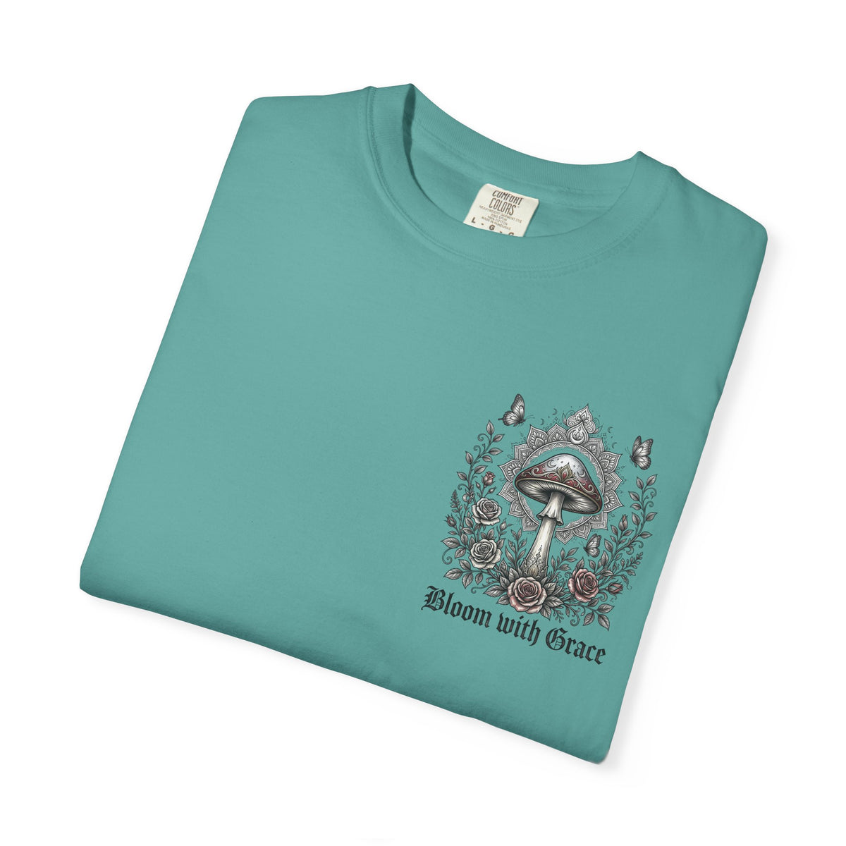 If Mushrooms Can Grow Through Shit T-shirt | Psychedelic Mushroom Design