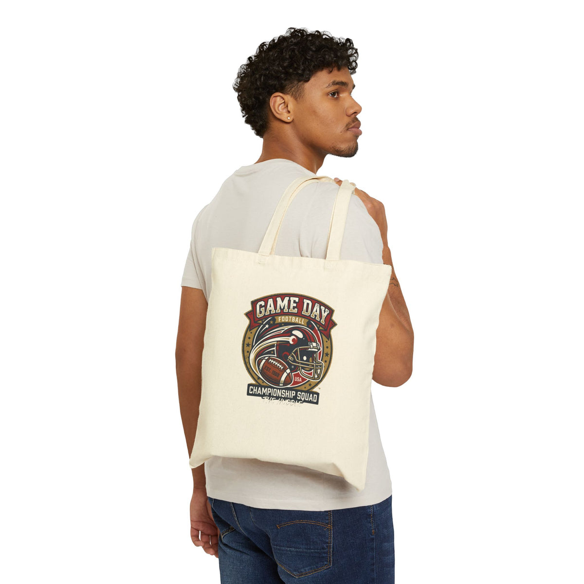 Game Day Championship Tote Bag Football NFL