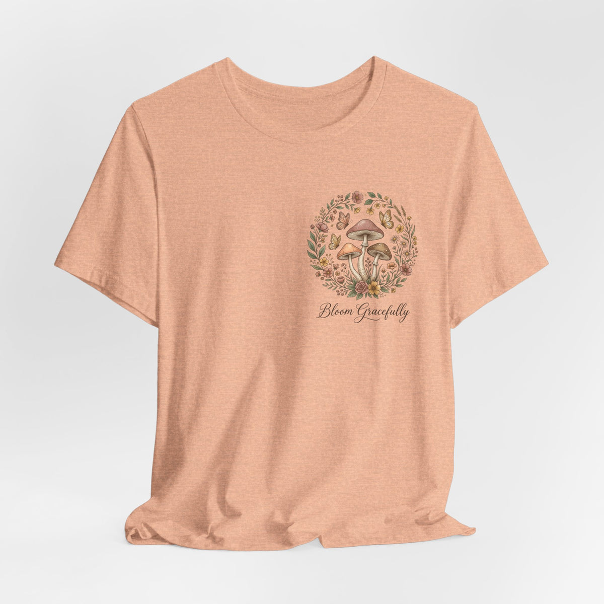 Mushroom Garden Tee — Please Enjoyably Floral Woodland Graphic T-Shirt