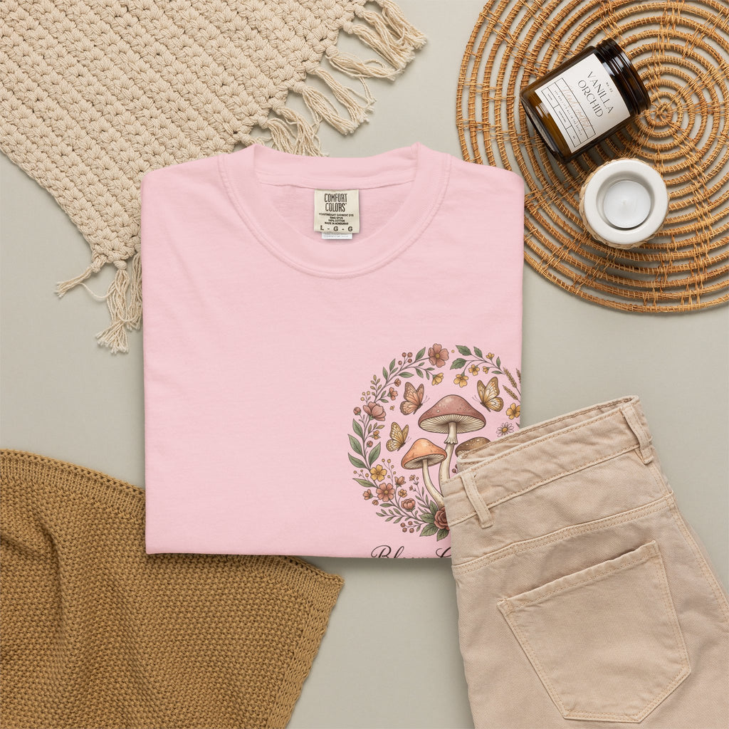 Mushroom Resilience T-shirt — “If Mushrooms Can Grow Through Shit, So Can You!”