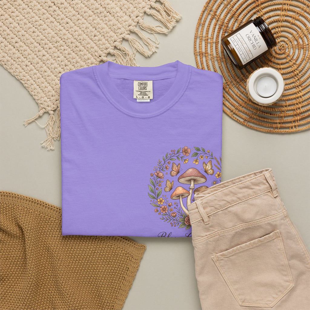 Mushroom Resilience T-shirt — “If Mushrooms Can Grow Through Shit, So Can You!”