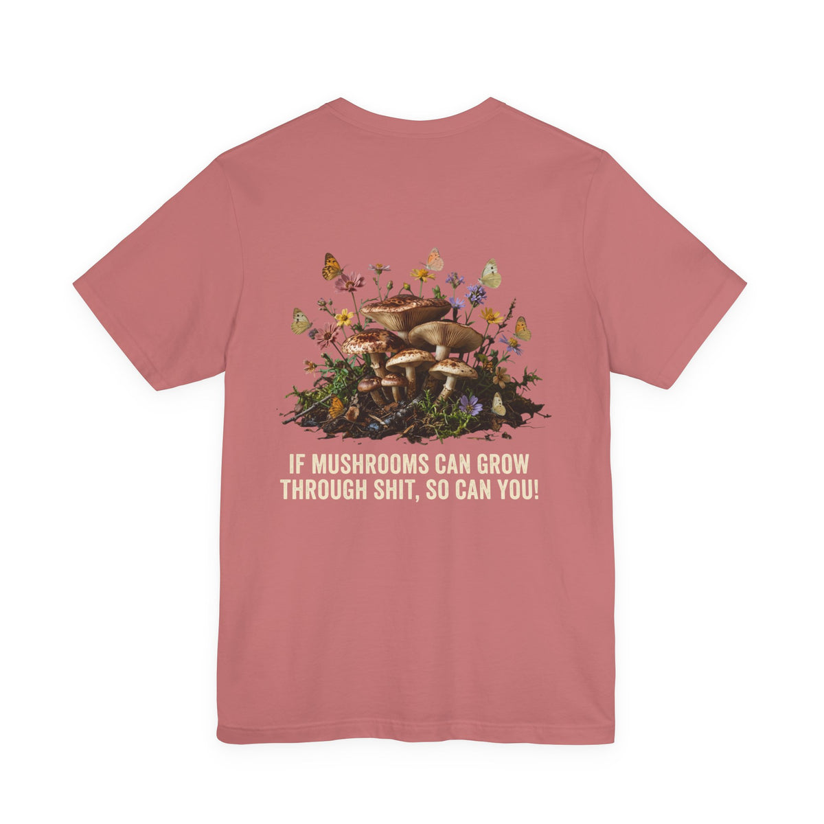 Mushroom Garden Tee — Please Enjoyably Floral Woodland Graphic T-Shirt