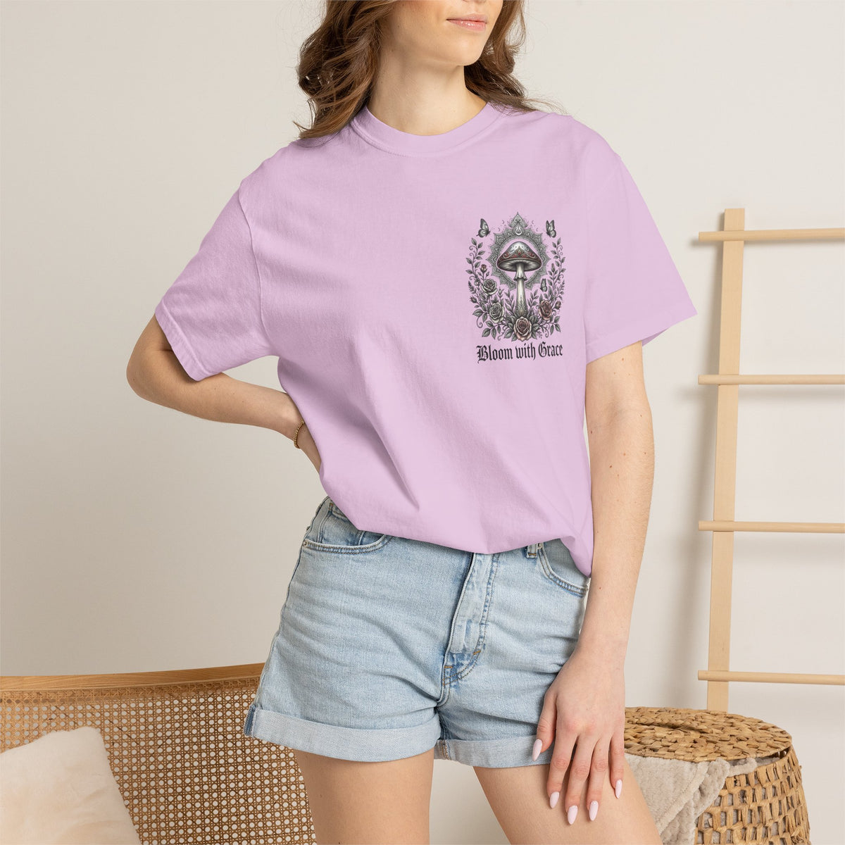 If Mushrooms Can Grow Through Shit T-shirt | Psychedelic Mushroom Design