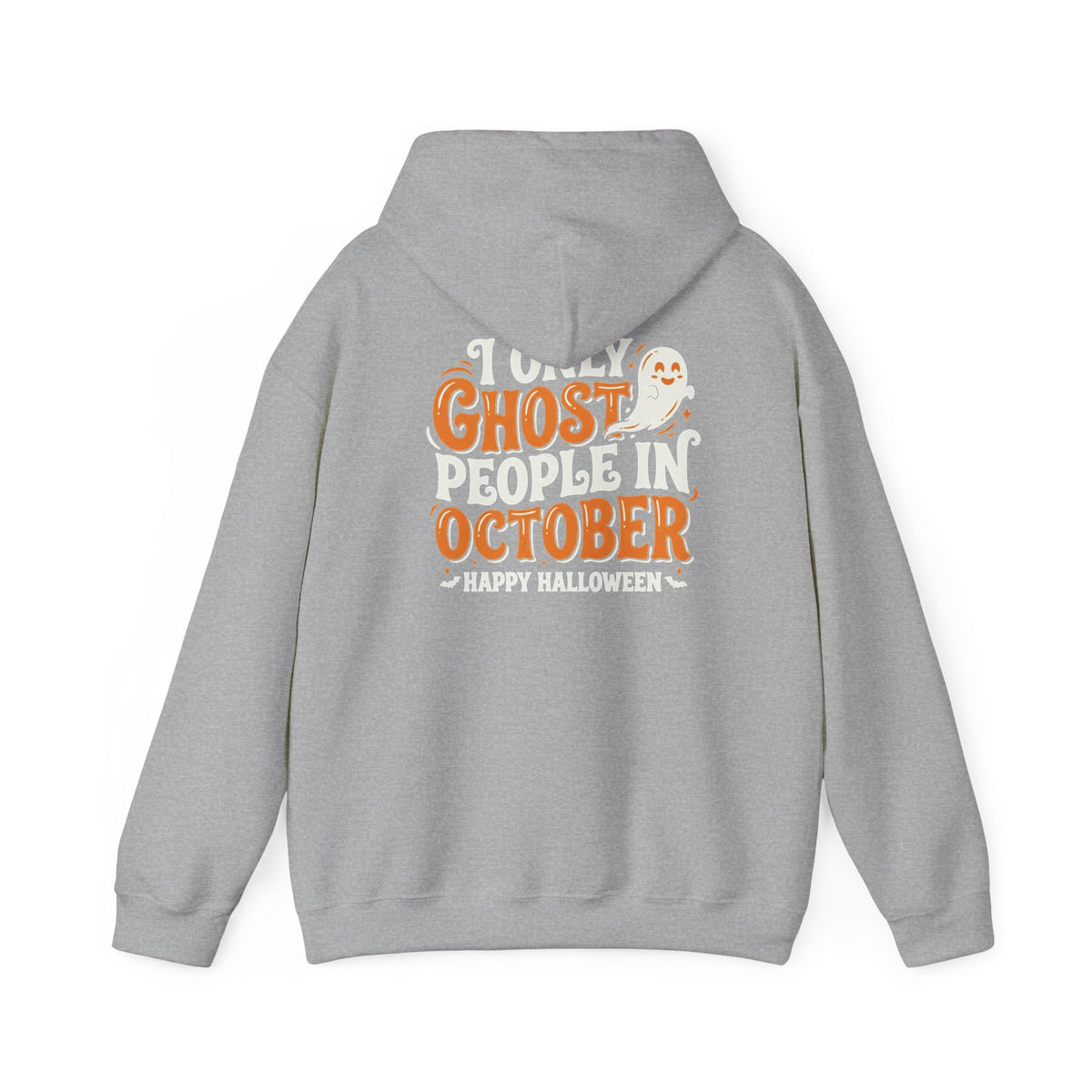 Ghost October Hoodie – Halloween Pumpkin Ghost Graphic Sweatshirt