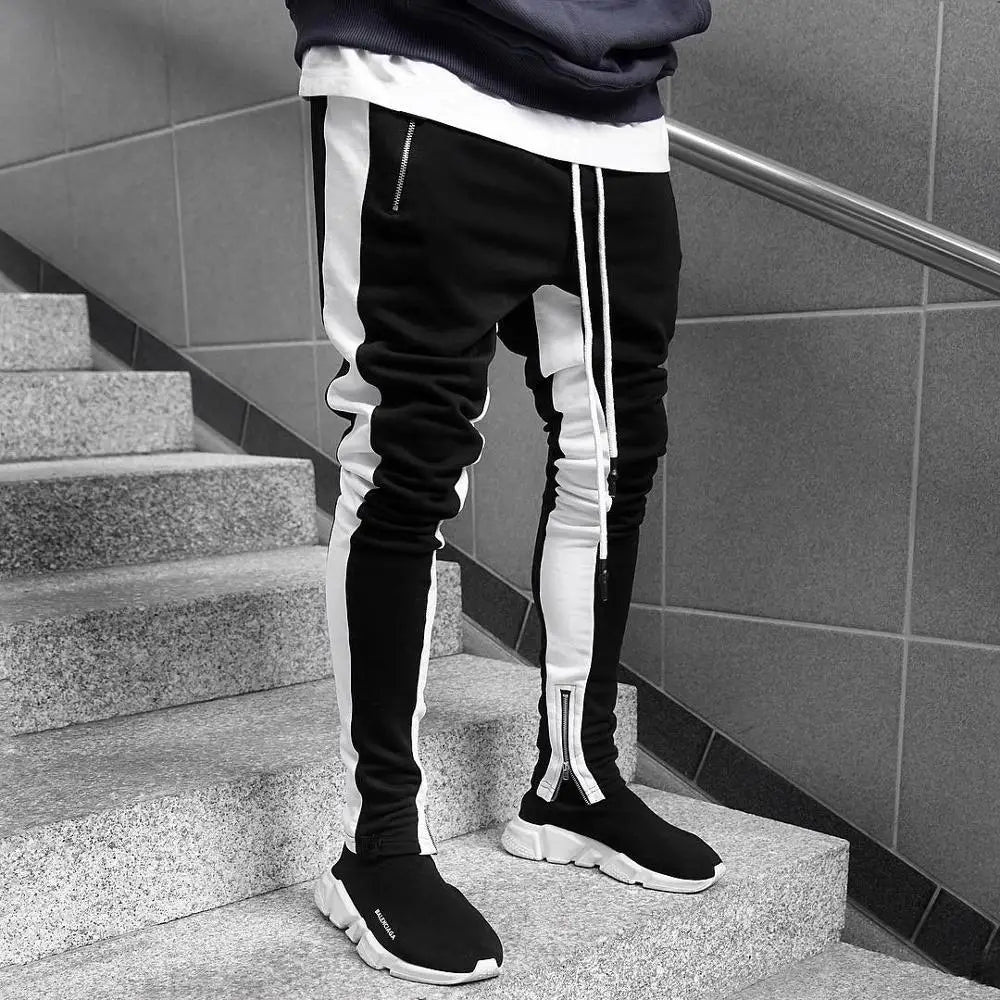 Mens Cotton Joggers Sport Running Pants Fitness Men Sportswear Tracksuit Bottoms Skinny Sweatpants Trousers Gyms Track Pants