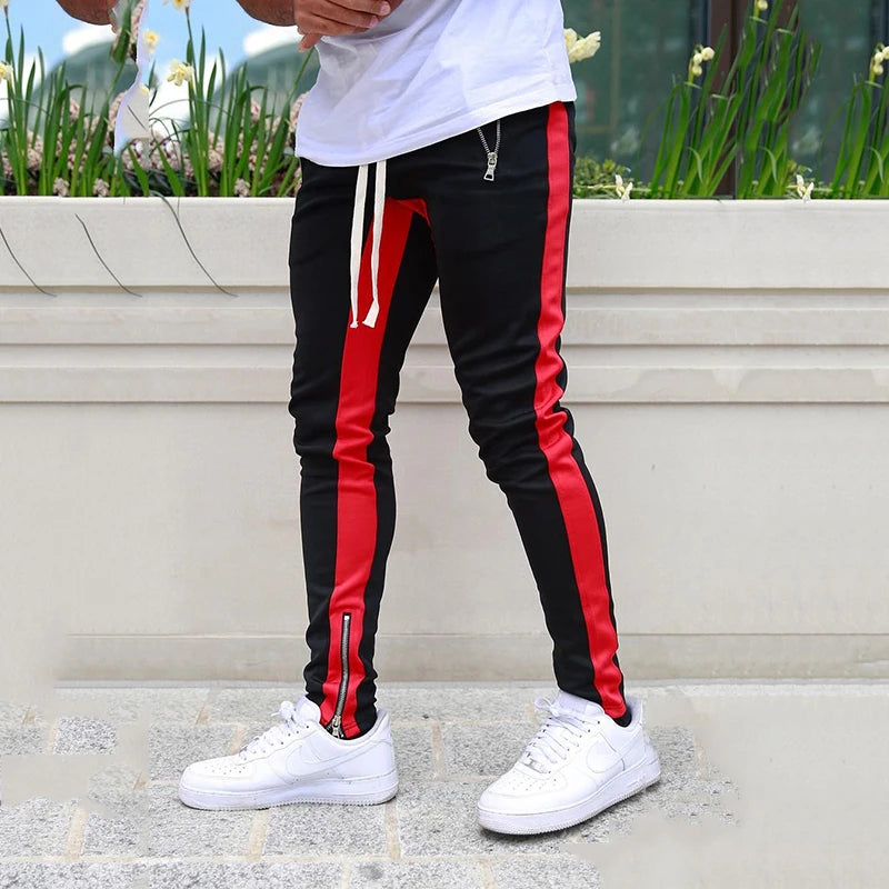 Mens Cotton Joggers Sport Running Pants Fitness Men Sportswear Tracksuit Bottoms Skinny Sweatpants Trousers Gyms Track Pants