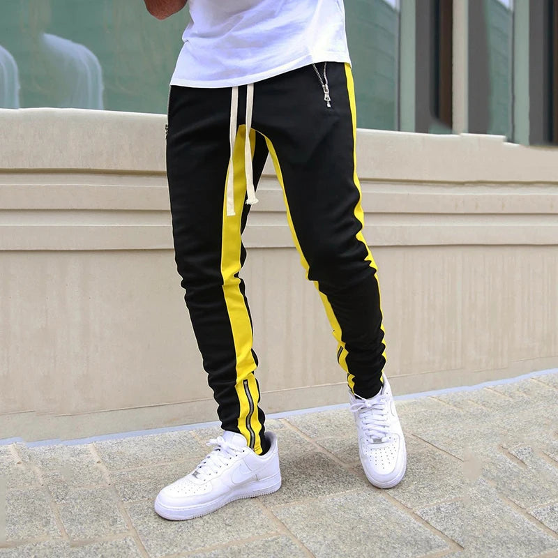 Mens Cotton Joggers Sport Running Pants Fitness Men Sportswear Tracksuit Bottoms Skinny Sweatpants Trousers Gyms Track Pants