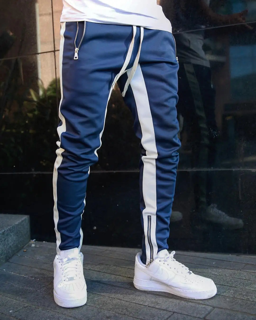 Mens Cotton Joggers Sport Running Pants Fitness Men Sportswear Tracksuit Bottoms Skinny Sweatpants Trousers Gyms Track Pants