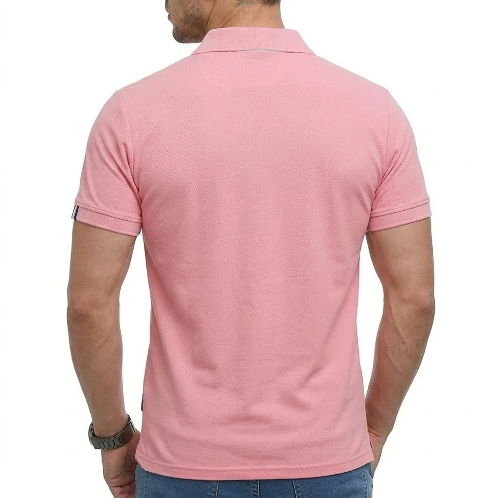 Men's Short Sleeve Polo Shirts Summer Casual T-Shirts for Men Dry Fit Hikking TShirt Tops Lightweight Shirts for Work Athletic