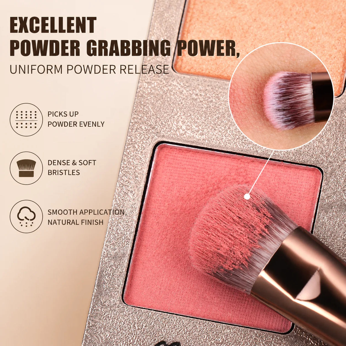 5pcs/18pcs/21pcs Makeup Tool Set, Including 18pcs Makeup Brush Sets+1pc Makeup Bag+2pcs Air Cushion Puff Accessories