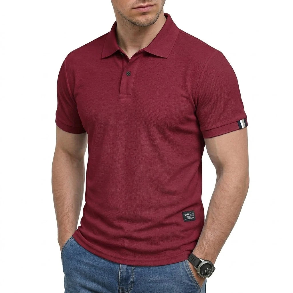 Men's Short Sleeve Polo Shirts Summer Casual T-Shirts for Men Dry Fit Hikking TShirt Tops Lightweight Shirts for Work Athletic
