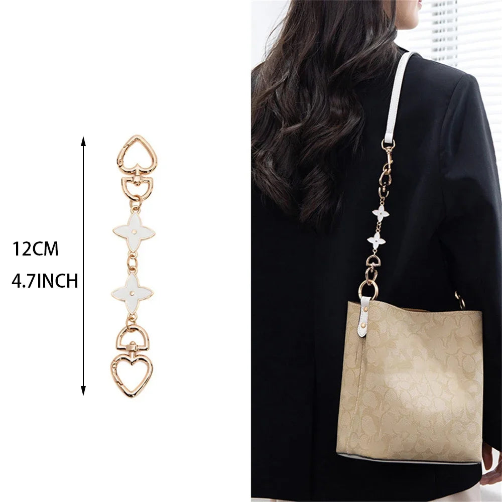 Gold Purse Extender Chain Heart Moon Alloy Bag Strap Extenders Handbag Shoulder Crossbody Replacement Accessories For Women Bags