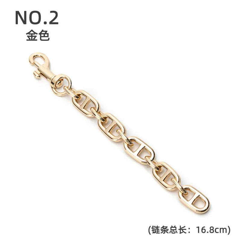 Gold Purse Extender Chain Heart Moon Alloy Bag Strap Extenders Handbag Shoulder Crossbody Replacement Accessories For Women Bags