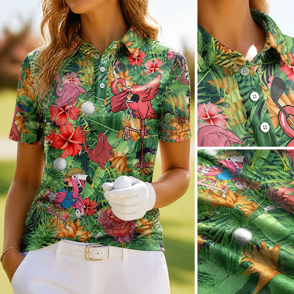 2026 Summer Golf Shirt Short Sleeve Collared Shirt New Women's Polo Shirt Printed Work Sports Casual Women's T-Shirt Top