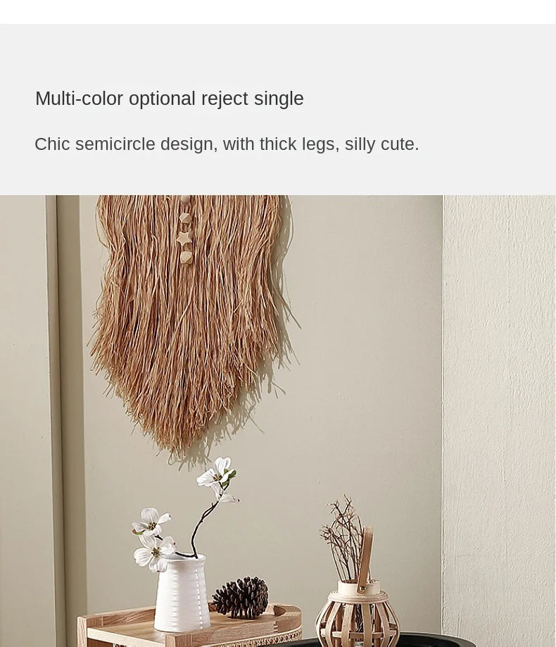 JOYLIVE Modern Minimalist Style Creative Home Homestay Hotel Bedroom Solid Wood Rattan Bedside Table Edge Cabinet Drop-shipping