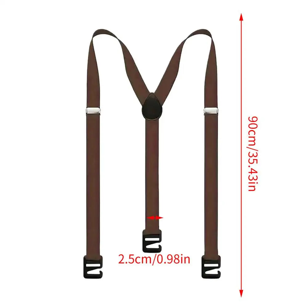Suspenders for Men Heavy Duty Fashion Wide Black Mens Suspenders for Jeans Dress Pants X Back Elastic Adjustable Work