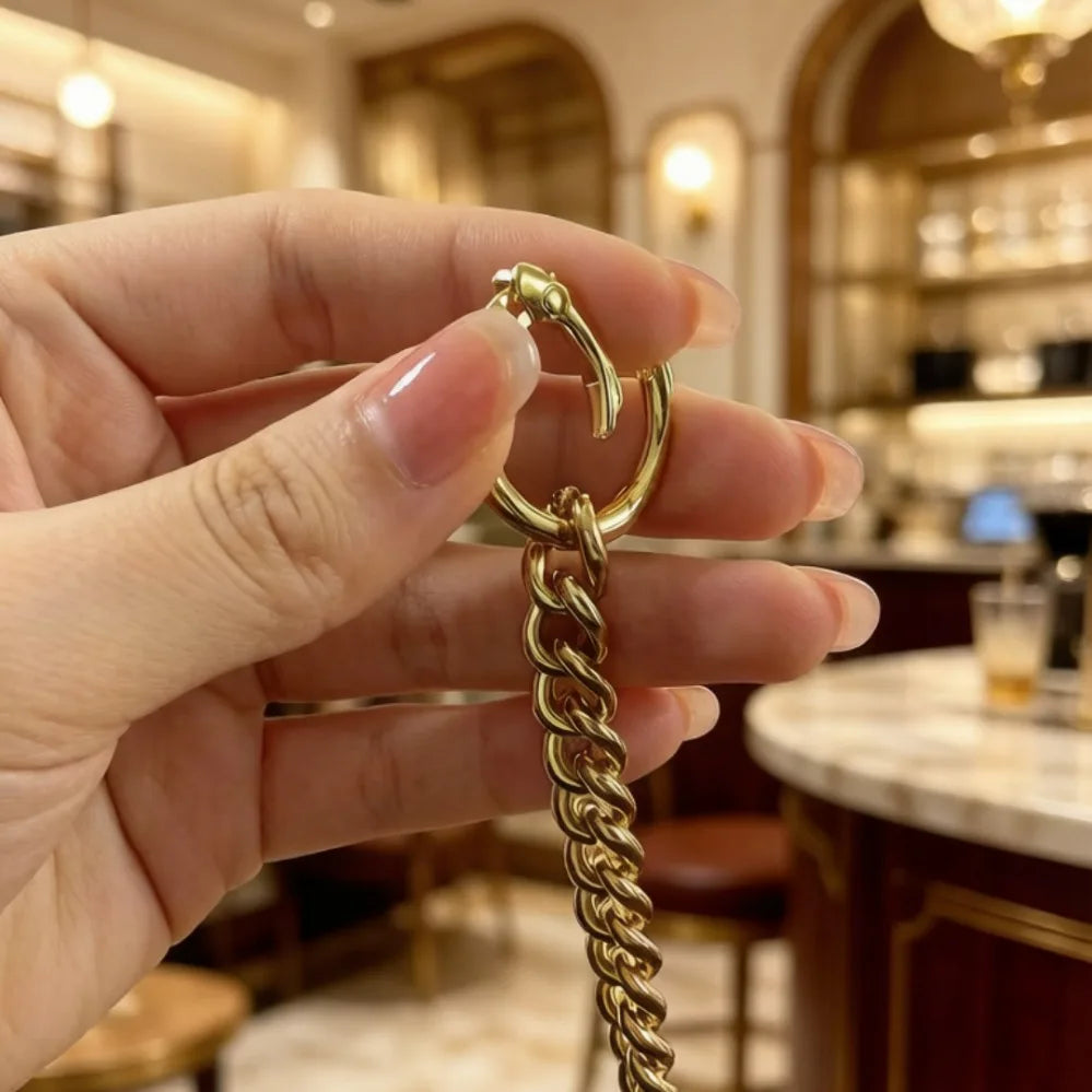 10-20cm Bag Strap Extender DIY Handbag Purse Chain with Metal Buckles for Purses Handbags Wallet Clutch Shoulder Crossbody Bags