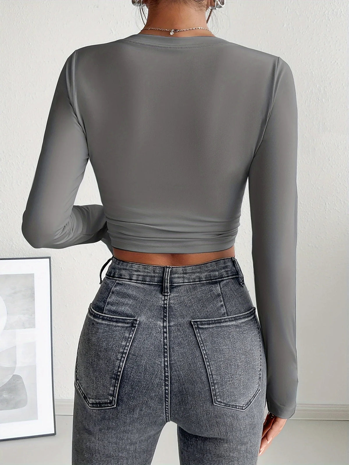 Autumn Winter Women's Long Sleeve T Shirt Slim Fit Tees Crop Tops Shirts Basic Tee Tops Workout Streetwear Y2K Fall Fashion 2025