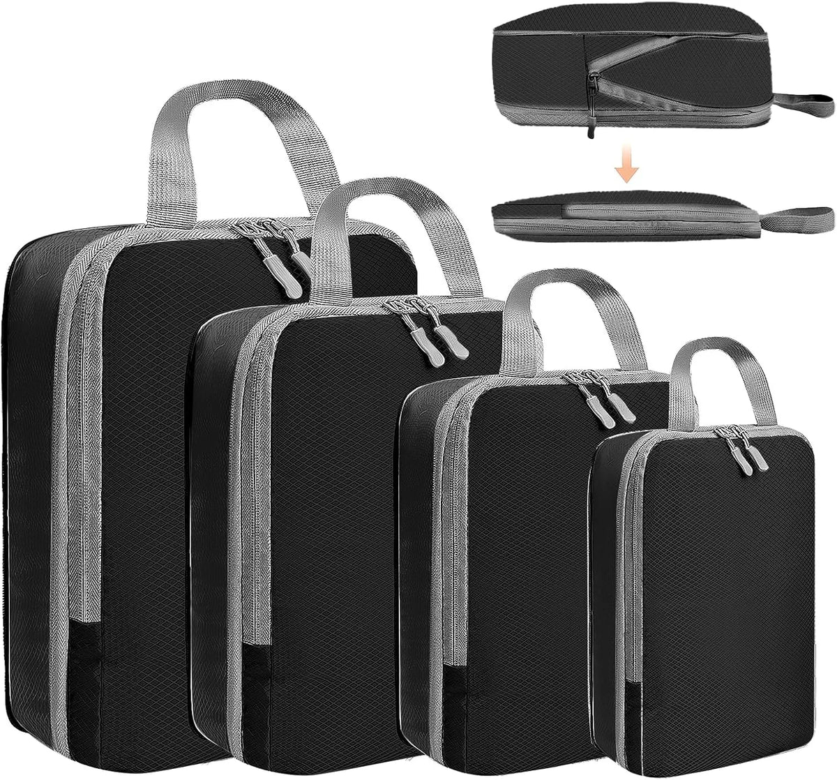 Compression Packing Cubes for Travel Organizers Bag Travel Packing Organizers Luggage Cubes for Packing Ultralight Expandable