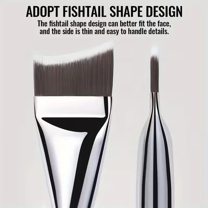 Ultra-Thin Foundation Brush Lightweight Flat Contour Brush for Seamless Blending of Cream and Liquid Makeup Professional Tools