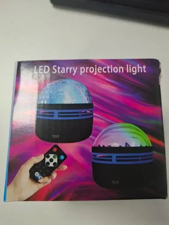 Galaxy Starry Sky Projector Light USB Remote Control Rotating Multicolour Night Light for Bedrooms Ambiance Christmas Decoration
