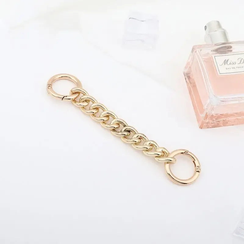 14.5cm Bag Strap Extender DIY Handbag Purse Chain with Metal Buckles for Purses Handbags Wallet Clutch Shoulder Crossbody Bags