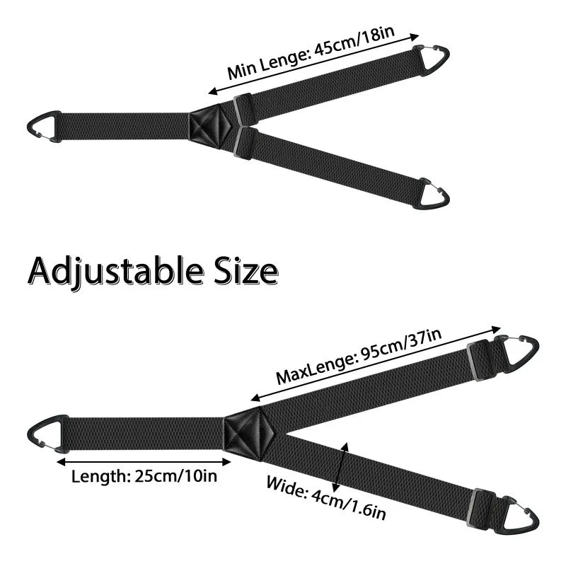 Hidden Suspenders for Men Heavy Duty Work Under Y Back Suspender Clothes 1.5 Inches with 3 Snap Loop