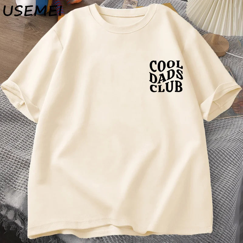 Cool Dads Club Tshirt Father's Day Funny Husband T-Shirt Daddy Dad To Be T Shirt Men Cotton Oversized Male Clothes Gifts