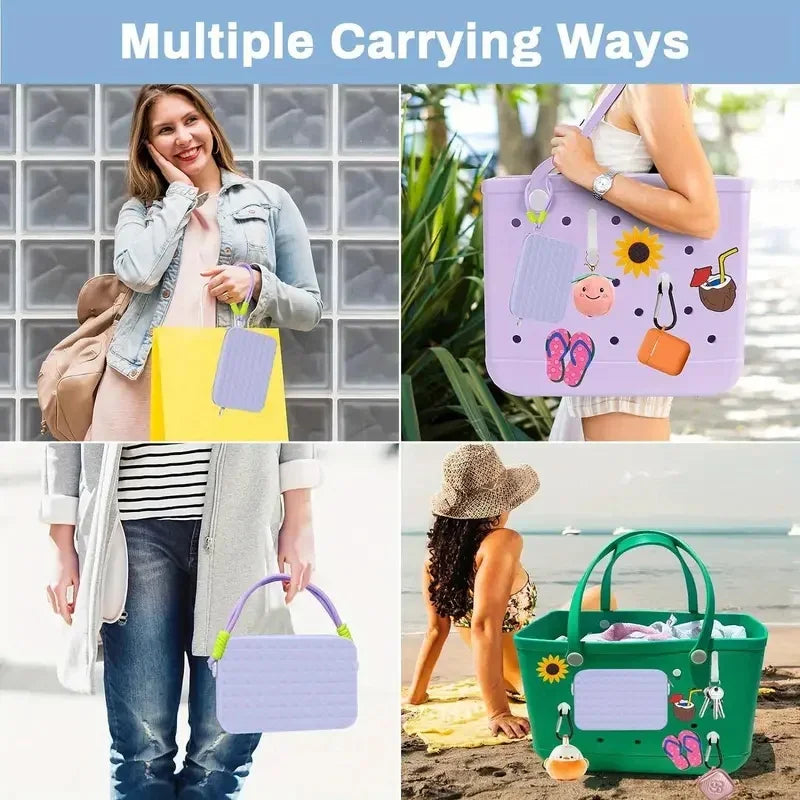 Silicone Phone Holder Durable Water-resistant Insert Bag Summer Travel Cellphone Protection Beach Bags Organizer Accessories