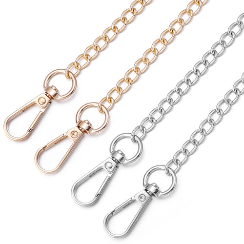 20/40/80/120cm Metal Aluminum Bag Chain Shoulder Belt Replacement Bags Strap For Women Handmade Extension Chain Bags Accessories