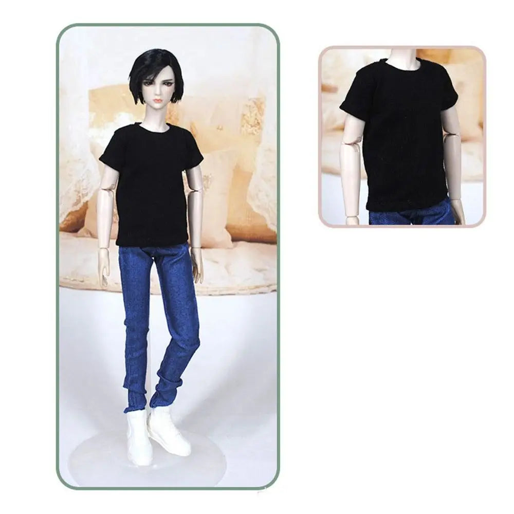 Doll Clothes for 30cm 1/6 BJD DD SD10 Doll Fashion Men T-Shirt Male Clothes Kids DIY Doll Toys Accessories