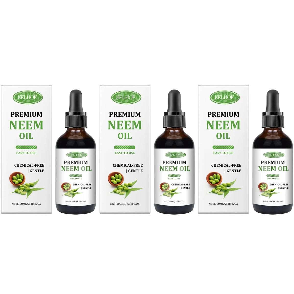 Premium Neem Oil Activating Hair Follicles Stimulate Hair Growth Deeply Moisturizing Skin Nourish Nail Surface Neem Massage Oil