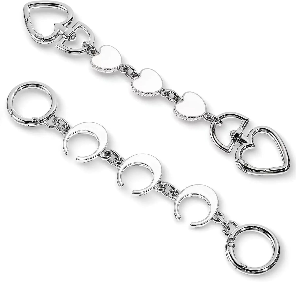 2PCS Purse Chain Extender Bag Extender Chain Purse Strap Extenders for Handbags Crossbody Bag Charms Accessories