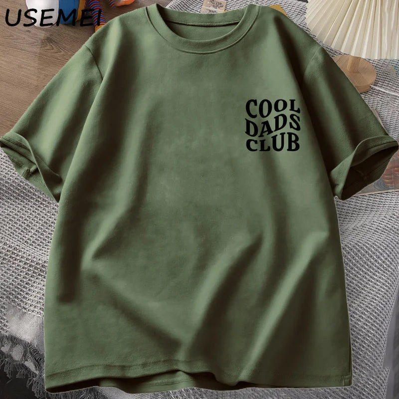 Cool Dads Club Tshirt Father's Day Funny Husband T-Shirt Daddy Dad To Be T Shirt Men Cotton Oversized Male Clothes Gifts