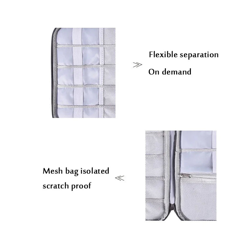 Cable Organizer Bag Electronic Storage Bag Gadget Organizer Charger Cable Wires Headphone Case Travel Digital Accessories Pouch