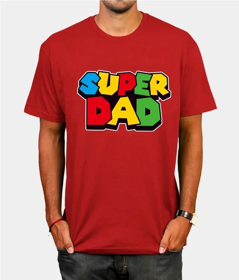 Super Dad Summer T-shirt Super Dad Men T-shirt Father's Day Gift
