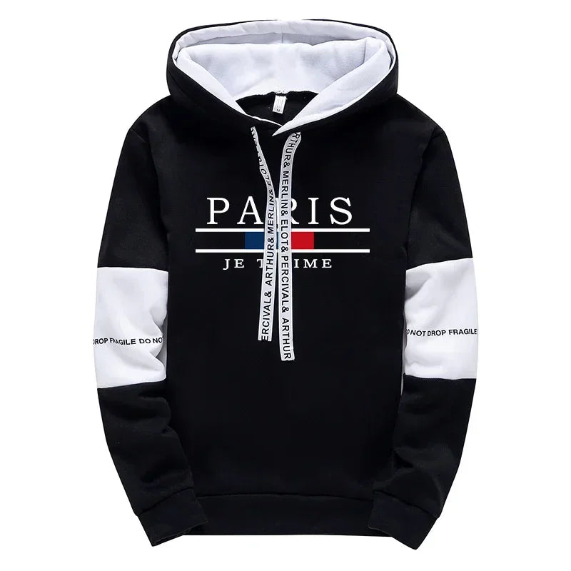 Man Hooded Sweatshirts Sweatpants Autumn Winter Daily Casual Sports Hoodies Jogger Pants Urban Fashion Streetwear Men's Clothes