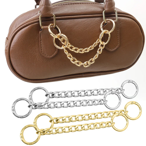 14.5cm Bag Strap Extender DIY Handbag Purse Chain with Metal Buckles for Purses Handbags Wallet Clutch Shoulder Crossbody Bags