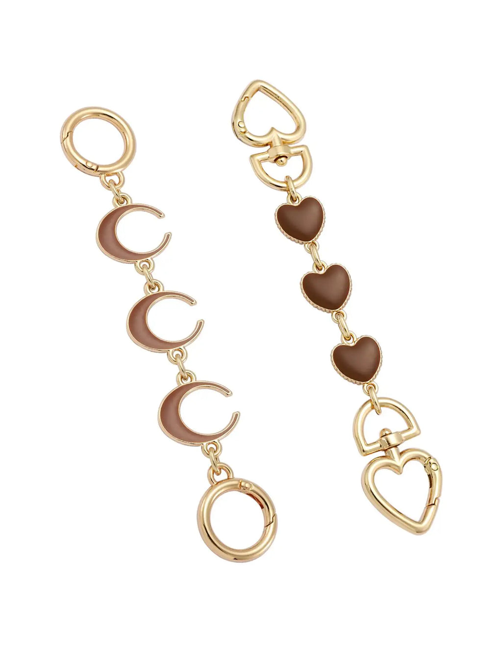2PCS Purse Chain Extender Bag Extender Chain Purse Strap Extenders for Handbags Crossbody Bag Charms Accessories
