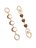 2PCS Purse Chain Extender Bag Extender Chain Purse Strap Extenders for Handbags Crossbody Bag Charms Accessories