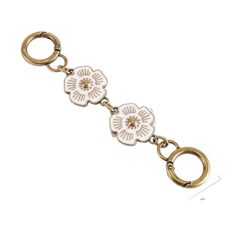 2024 Fashion Sakura Metal Purse Strap Extender Handbag Bag Extension Chain Replacement Chain DIY Bag Accessories